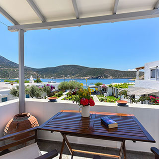 Large veranda with sea view